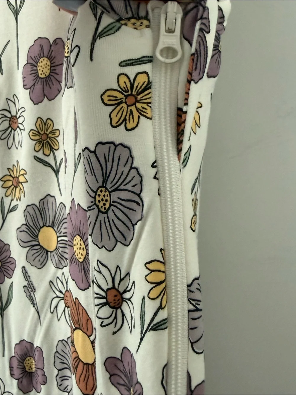 NWT günamüna Mauve white Floral Sleep‎ Bag sleep sack for Babies